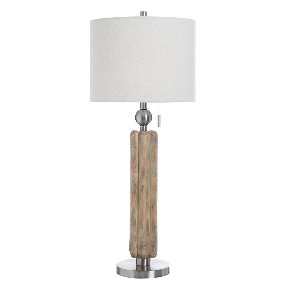 35" Chadron Silver Table Lamp