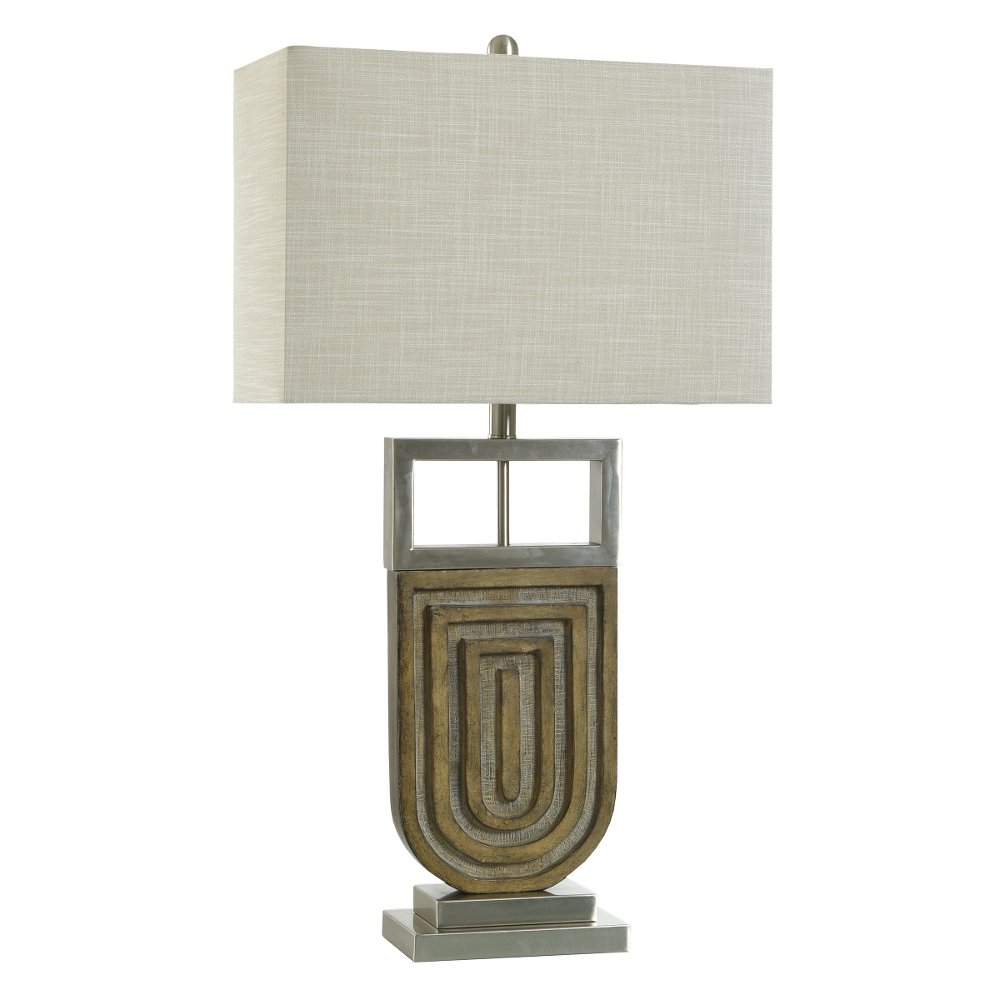 33" Silver Oak Table Lamp