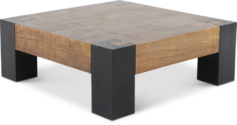 Pacifico Black and Brown Coffee Table