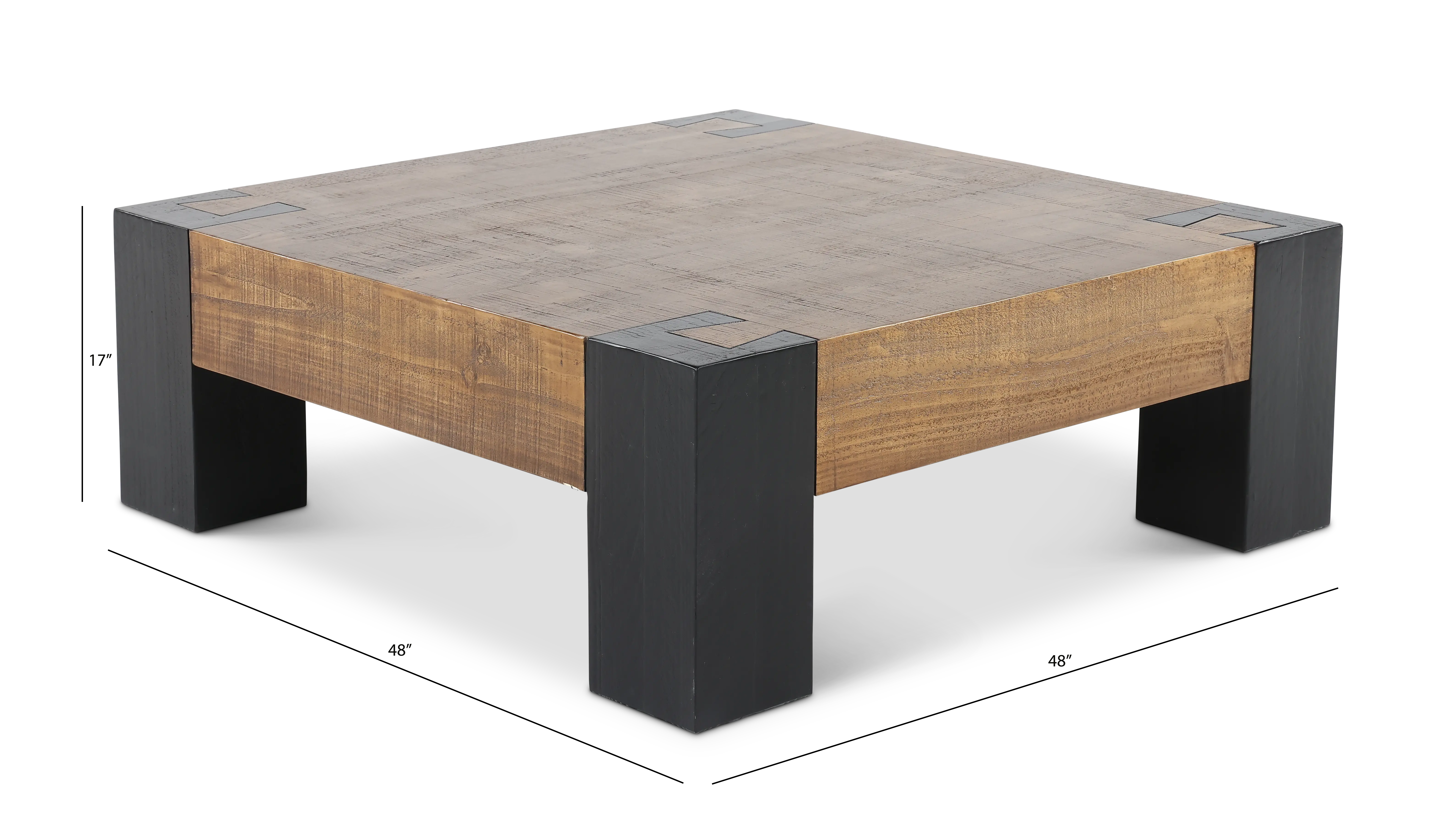 Pacifico Black and Brown Coffee Table-3