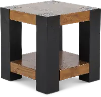 Pacifico Black and Brown End Table