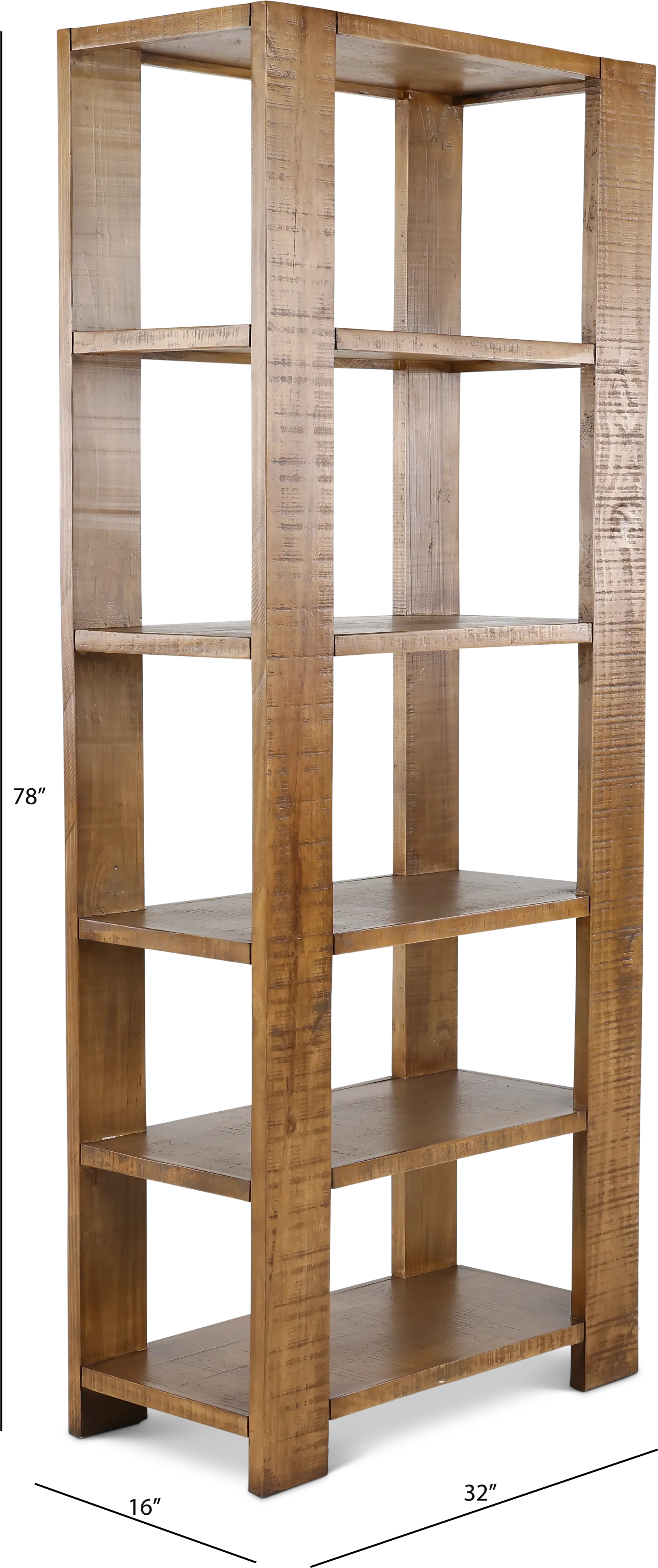 Pacifico Brown Bookcase Pier-3