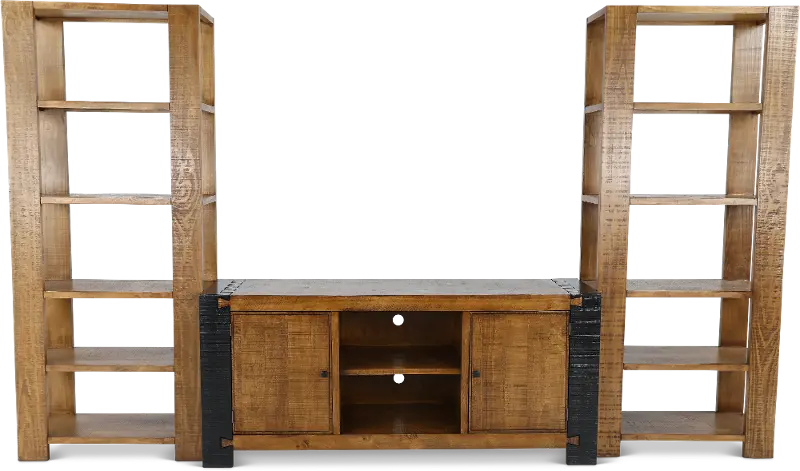 Pacifico Black and Brown Entertainment Center