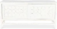 Marabella Circles White TV Stand