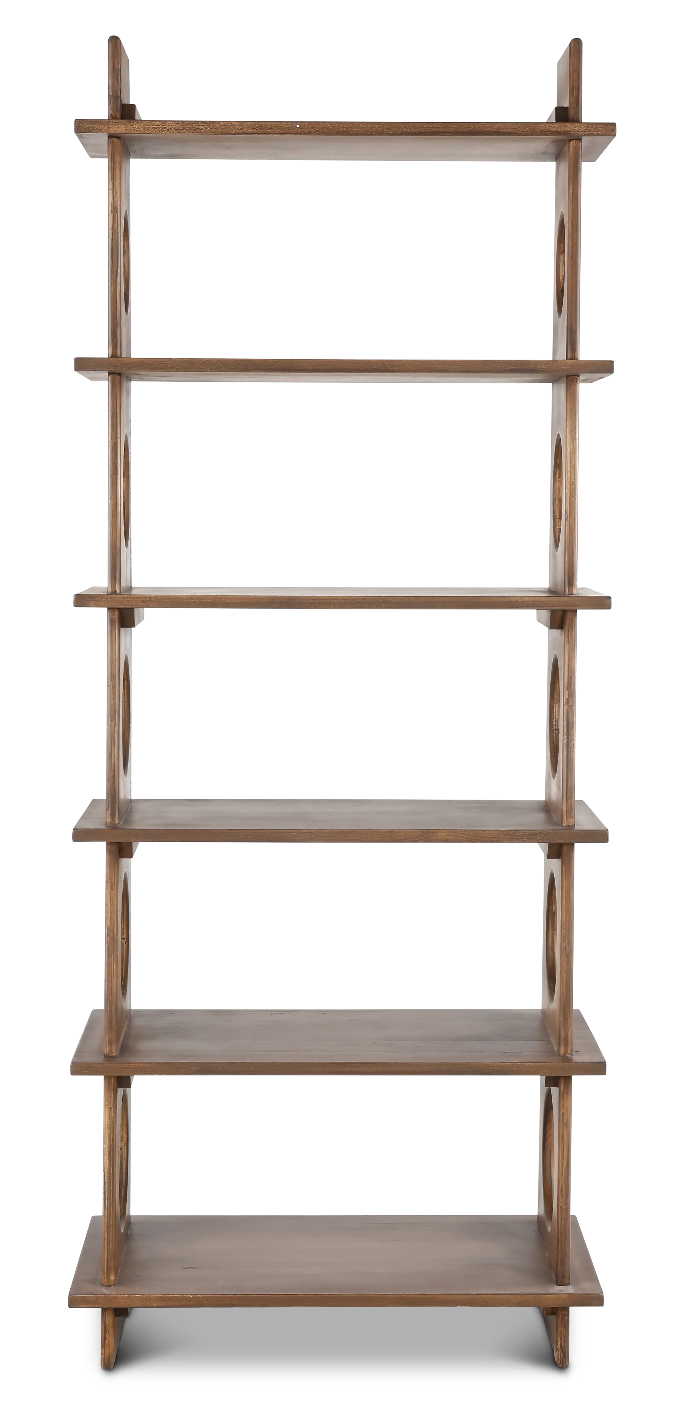 Marabella Circles Brown Bookcase Pier-2