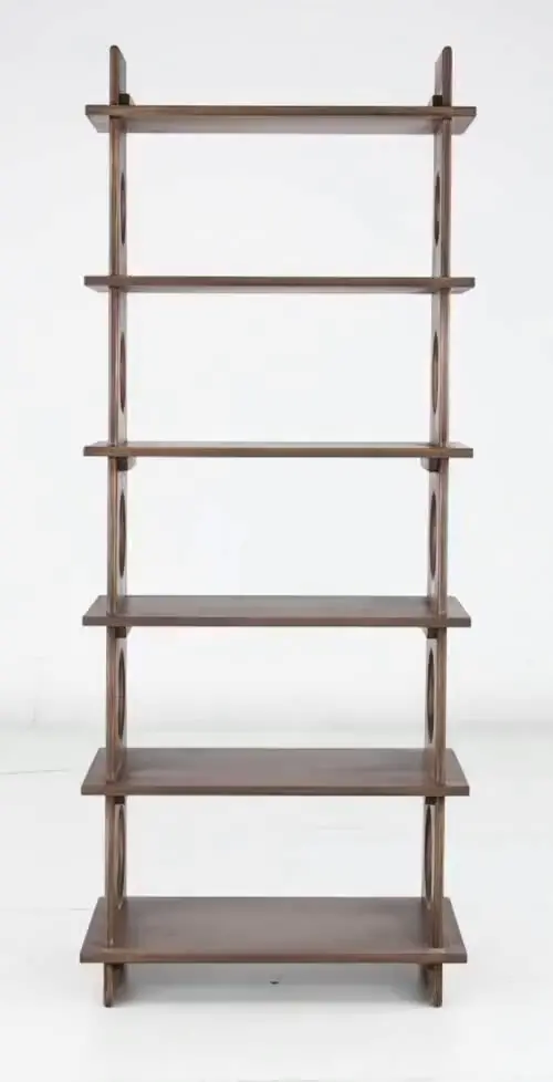 Marabella Circles Brown Bookcase Pier-5