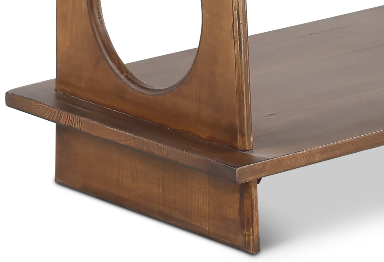 Marabella Circles Brown Bookcase Pier-6