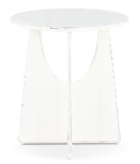 Marabella White End Table