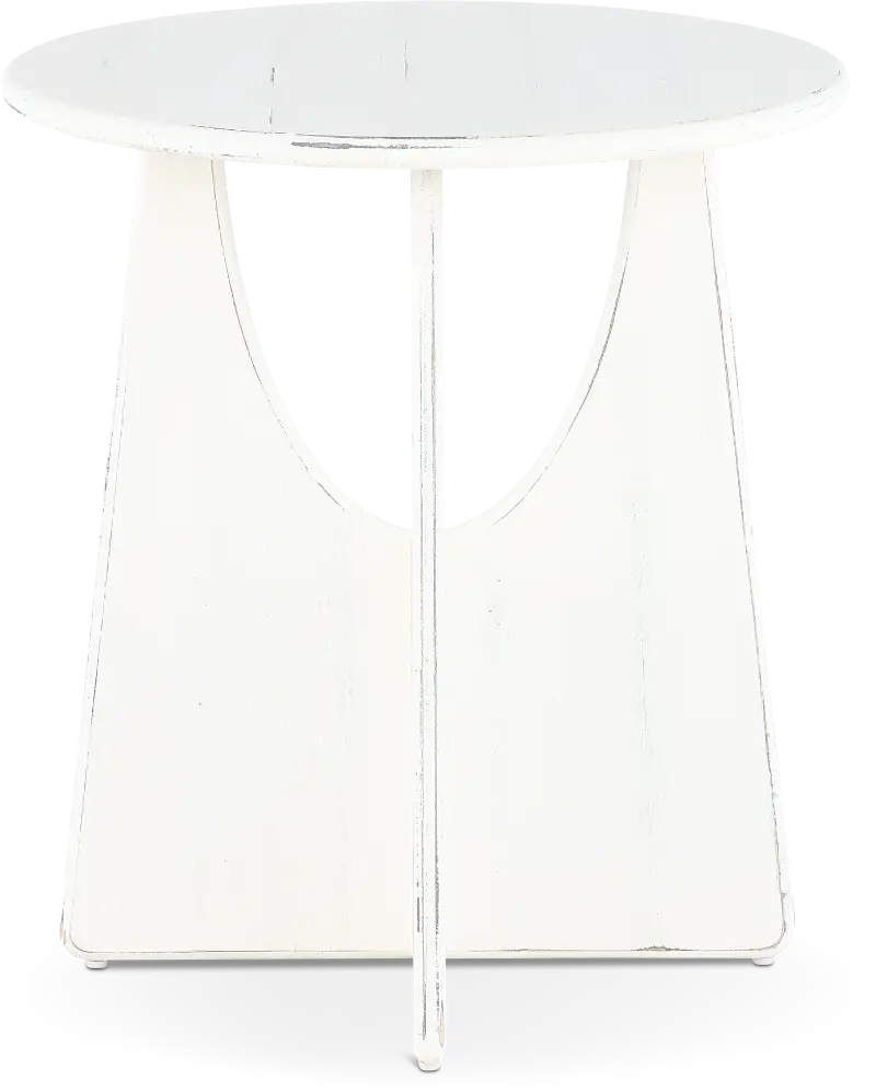 Marabella White End Table