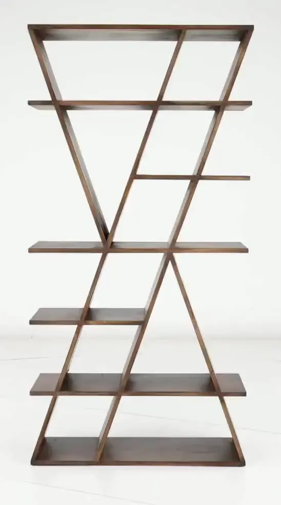 Zig Zag Brown Bookcase-6