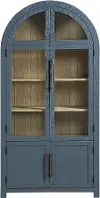 Magnolia Blue and Natural Curio Cabinet
