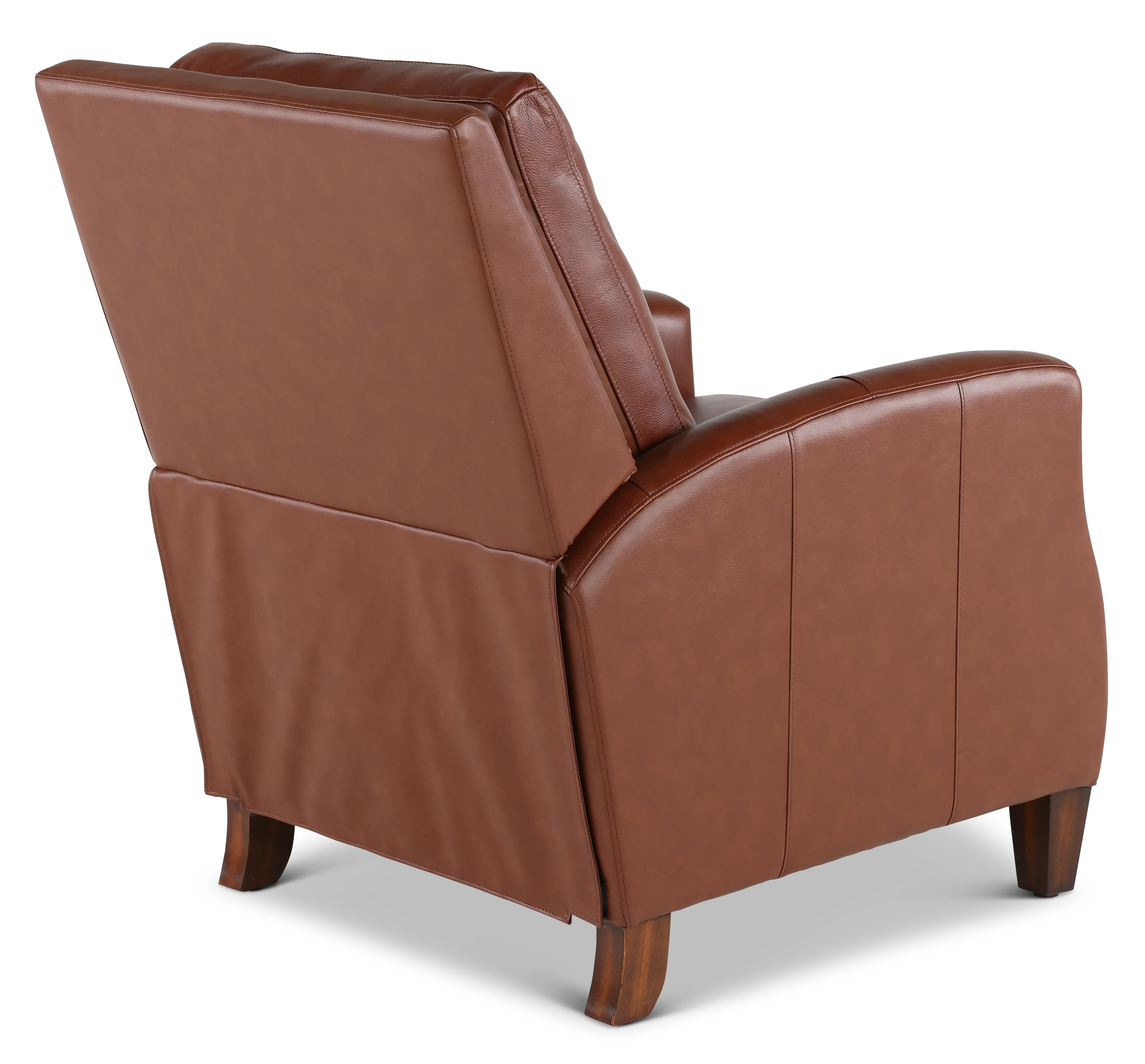 Hunter Chestnut Brown Pushback High-Leg Recliner-7