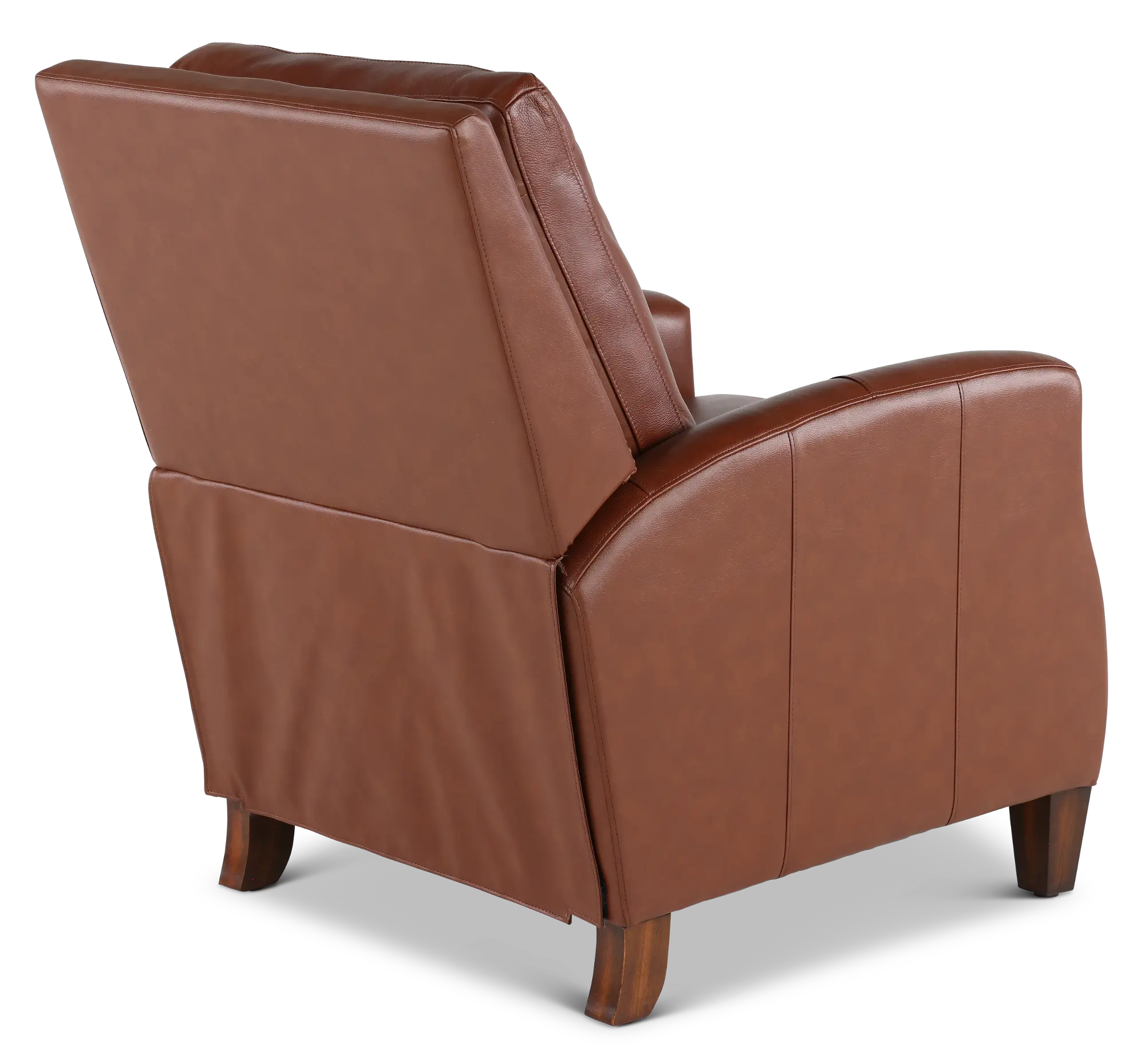 Hunter Chestnut Brown Pushback High-Leg Recliner | RC Willey