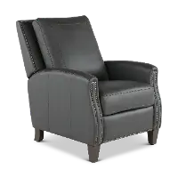 Hunter Gray Pushback High-Leg Recliner