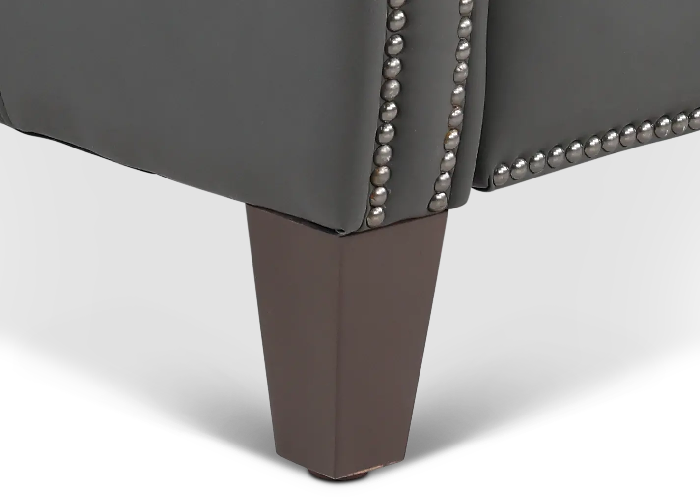 Hunter Gray Pushback High-Leg Recliner-8