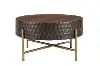 Santa Cruz Antique Bronze and Brown Coffee Table