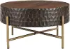 Santa Cruz Antique Bronze and Brown Coffee Table