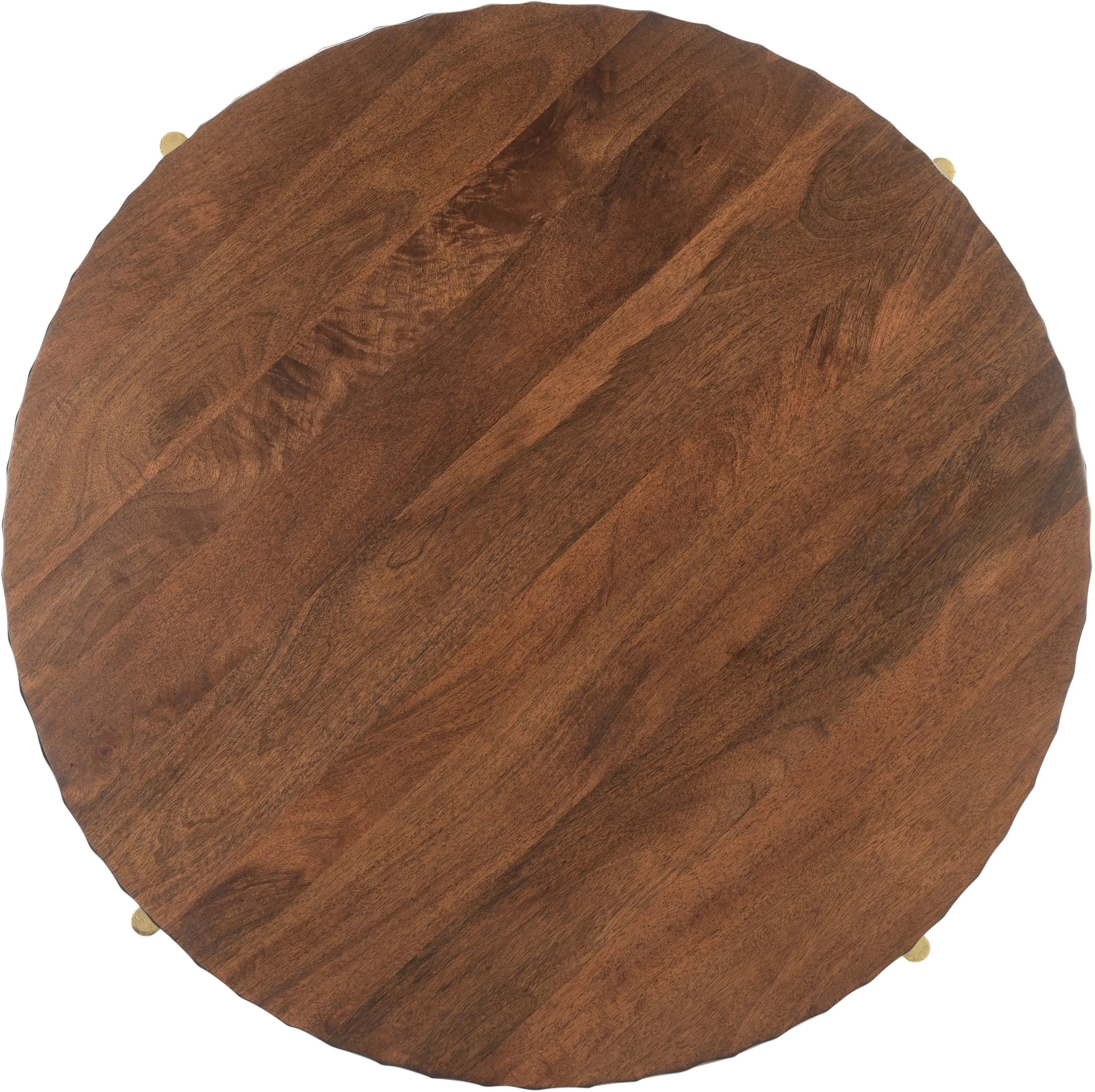Santa Cruz Antique Bronze and Brown Coffee Table-5