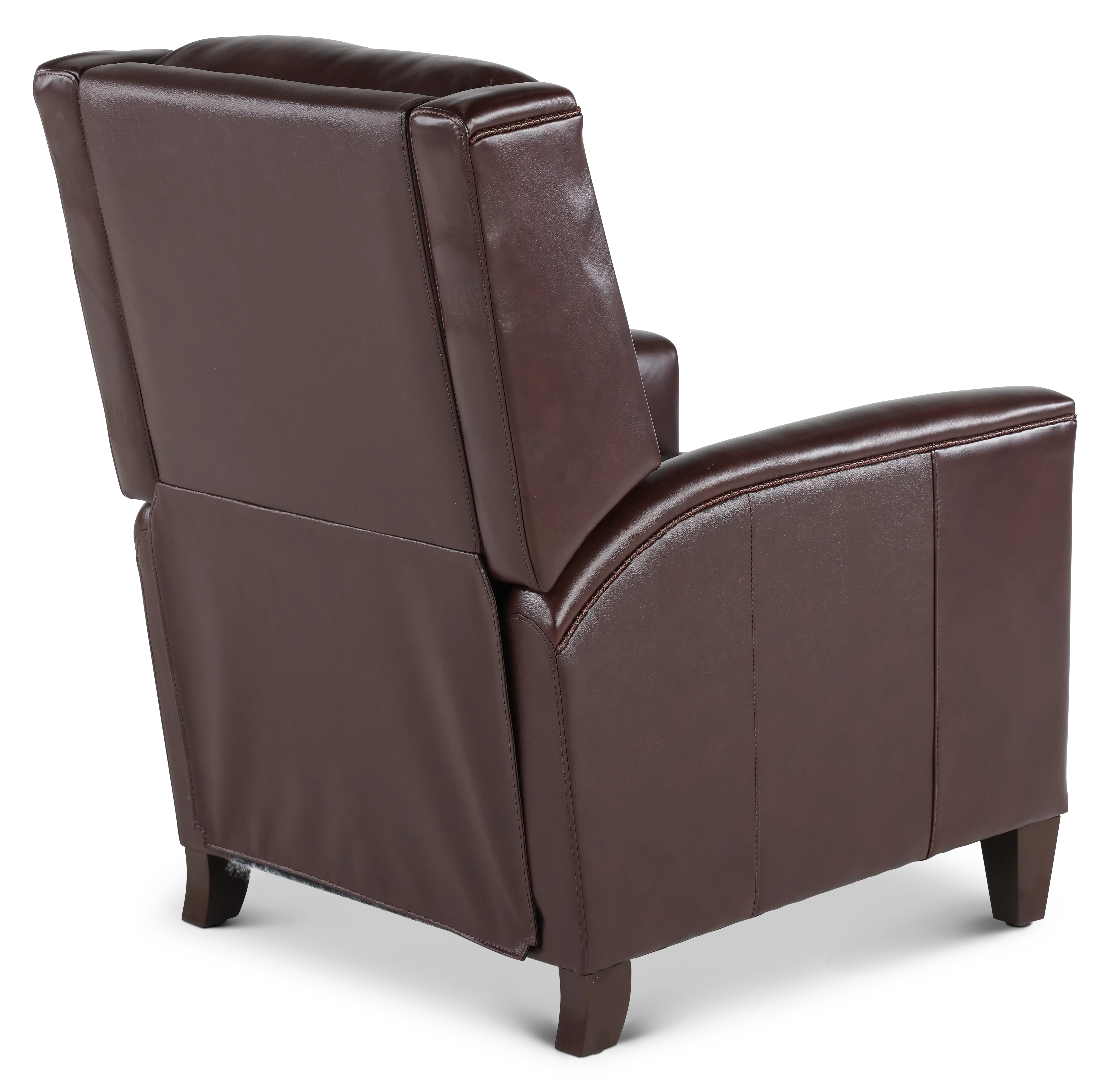 Connor Espresso Dark Brown Pushback High-Leg Recliner-7