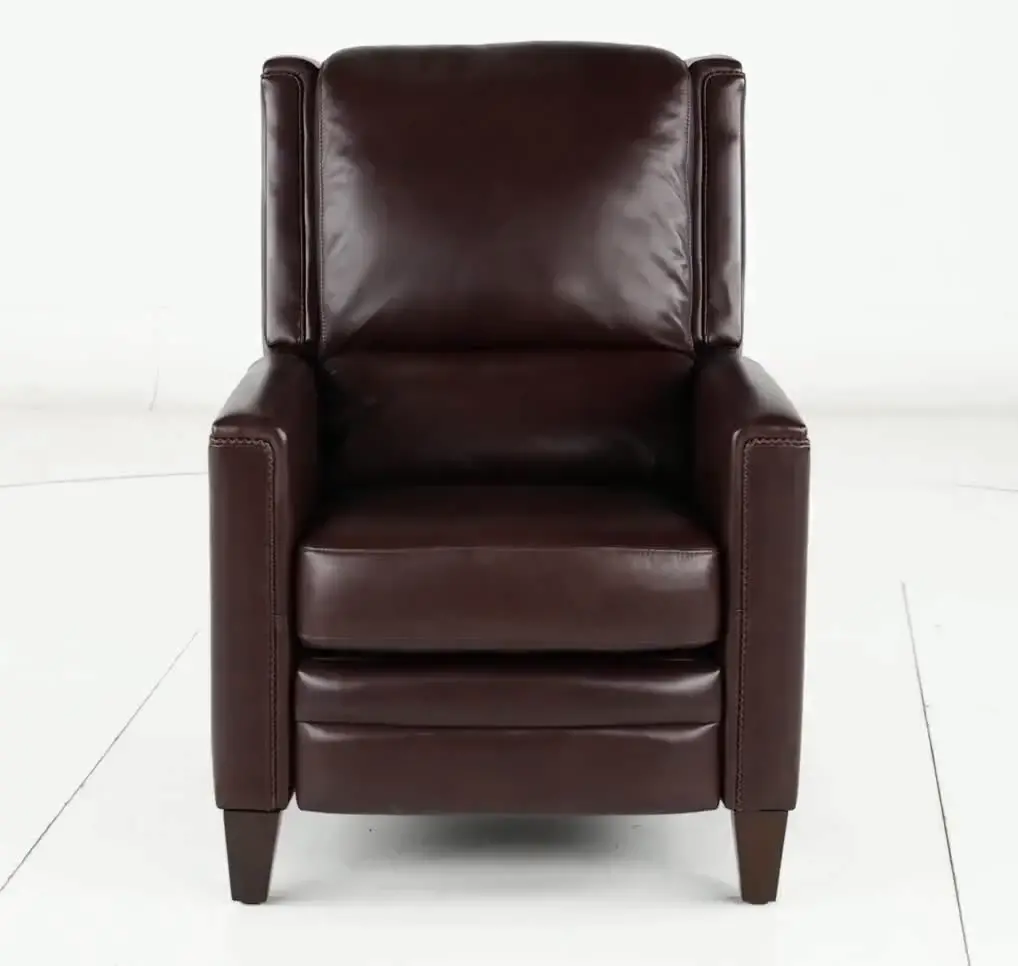 Connor Espresso Dark Brown Pushback High-Leg Recliner-9