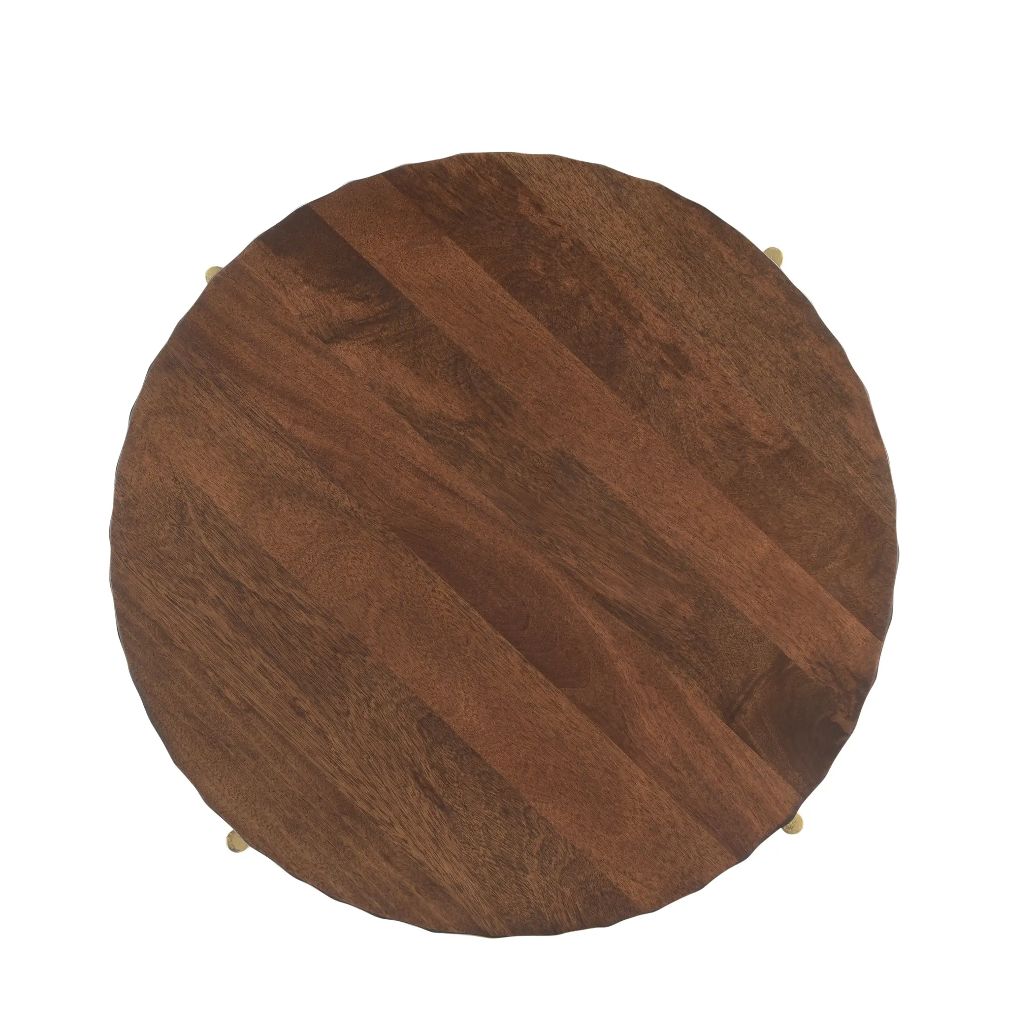 Santa Cruz Antique Bronze and Brown End Table-4