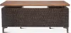 Santa Cruz Antique Bronze and Brown Office Desk