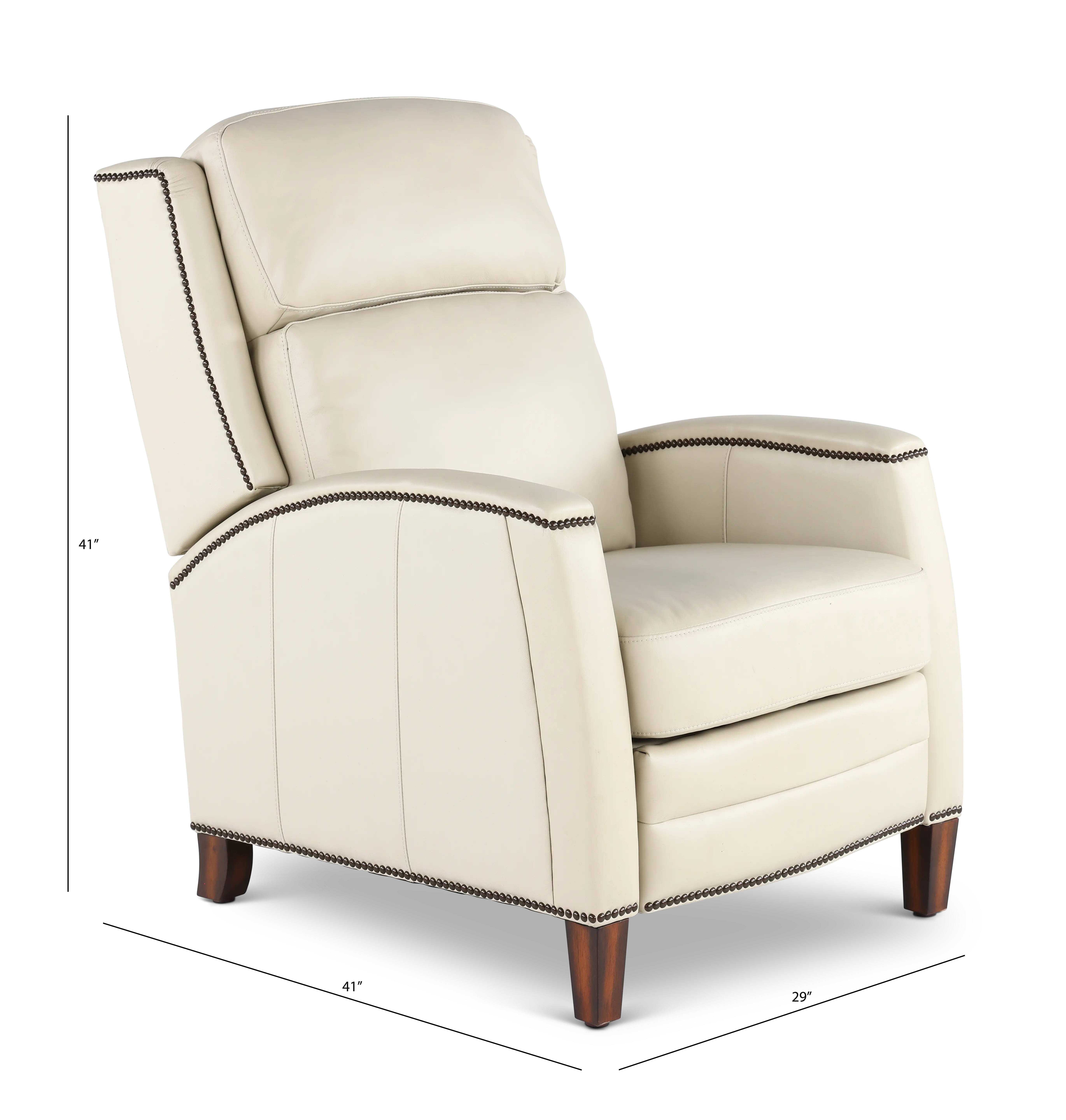 Vermont Pearl Pushback High-Leg Recliner-3