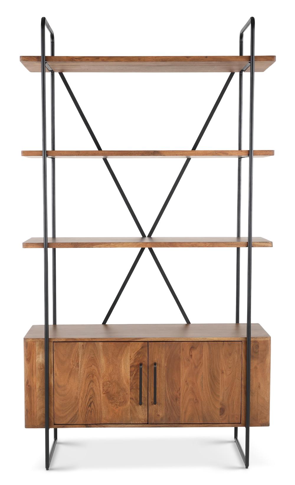 Verbania Brown Bookcase