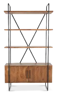 Verbania Brown Bookcase