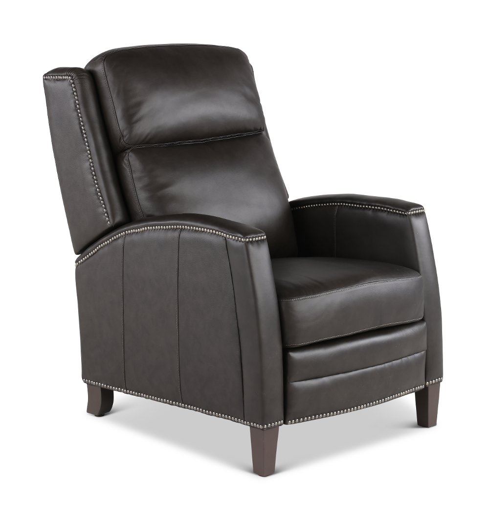 Vermont Slate Noire Pushback High-Leg Recliner