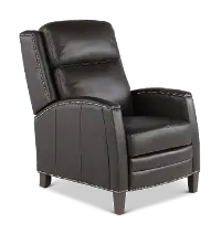 Vermont Slate Noire Pushback High-Leg Recliner
