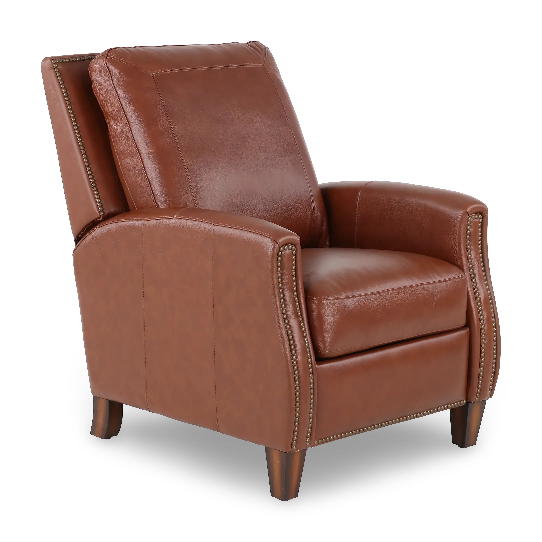 Hunter Chestnut Brown High-Leg Power Recliner-1