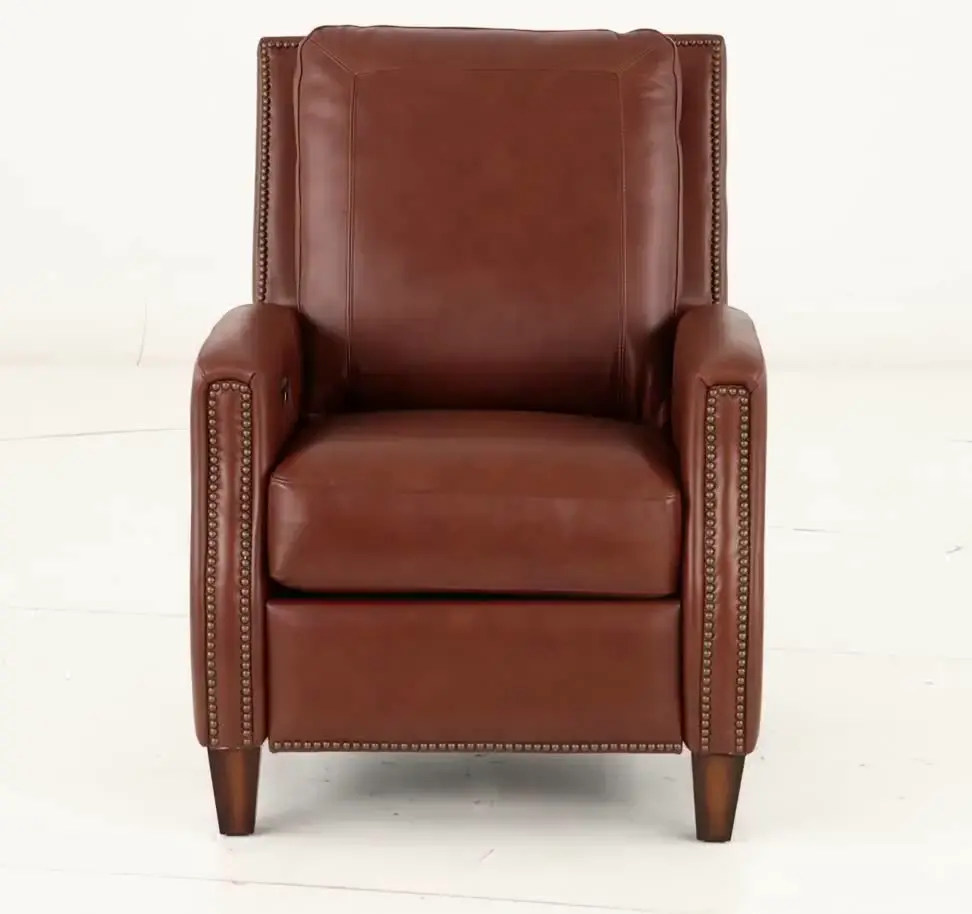 Hunter Chestnut Brown High-Leg Power Recliner-11