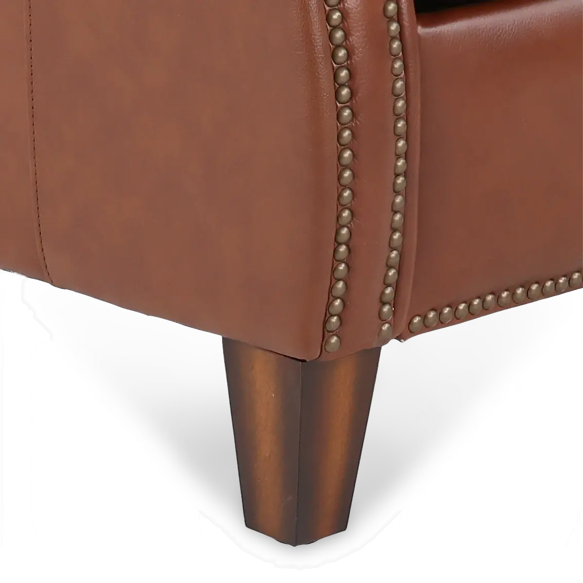 Hunter Chestnut Brown High-Leg Power Recliner-9