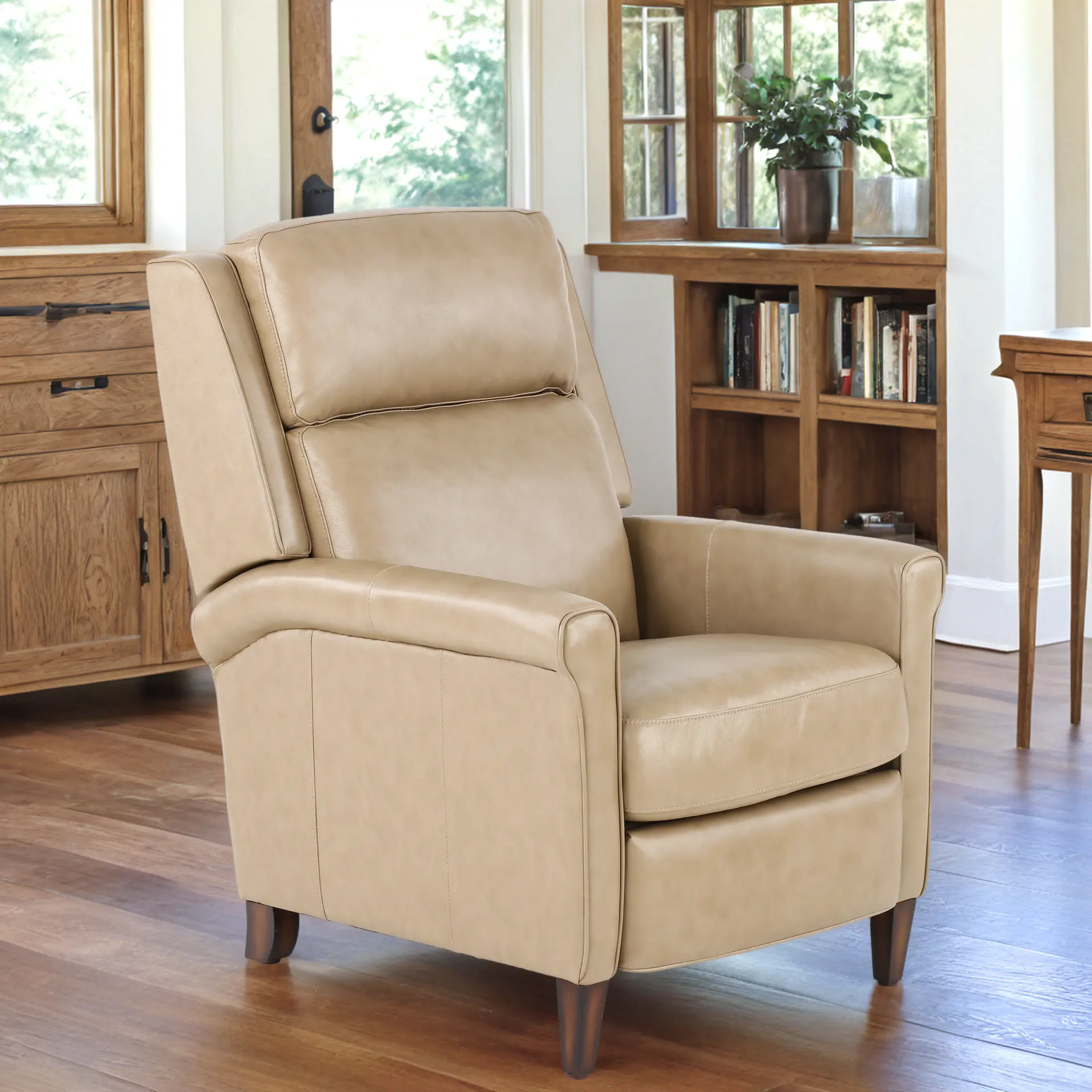 Northfield Cream High-Leg Power Recliner-2
