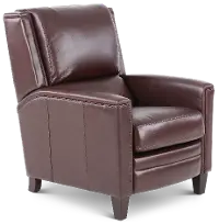 Connor Espresso Dark Brown High-Leg Power Recliner