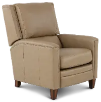 Connor Latte Light Brown High-Leg Power Recliner