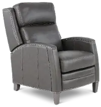Vermont Slate Noire High-Leg Power Recliner