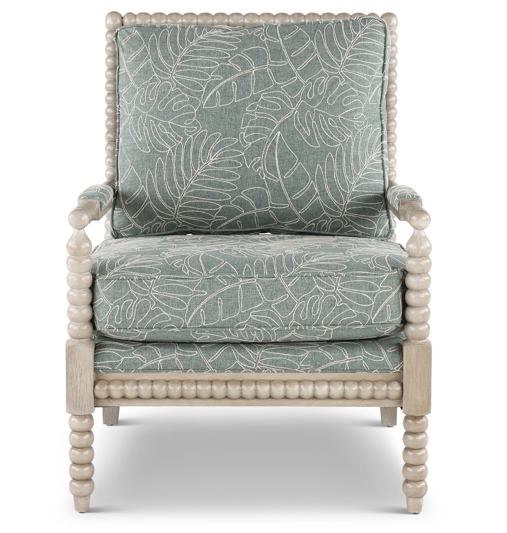 Hanford Light Brown and Blue Chair