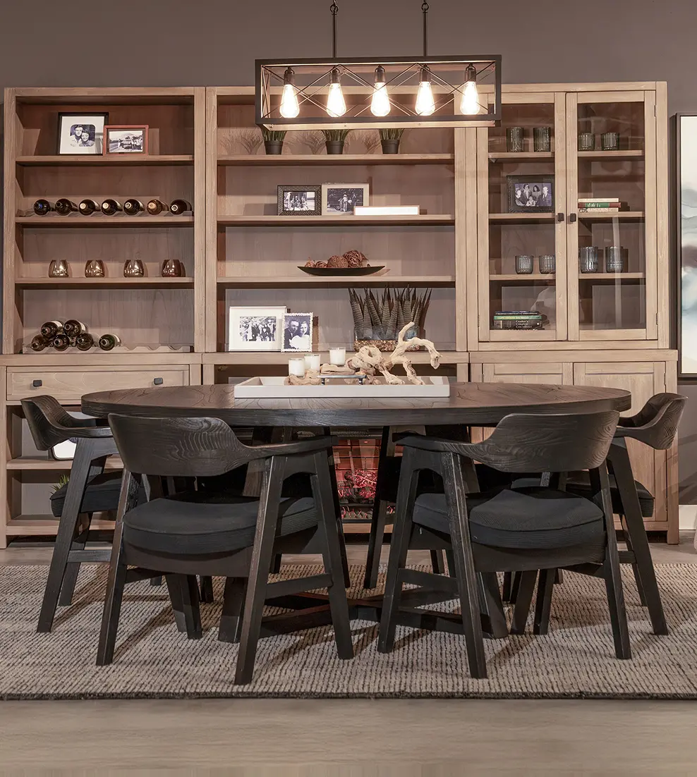 Eclipse Umbra Black 5 Piece Dining Set-2