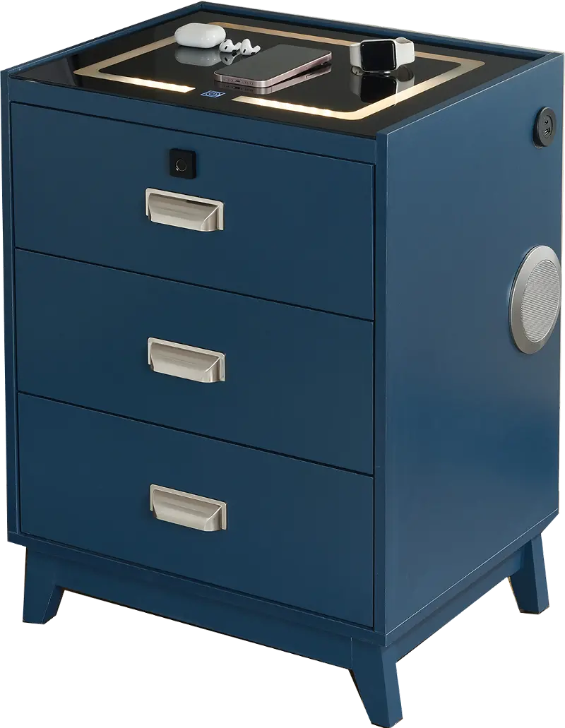 Rio Blue Smart Nightstand