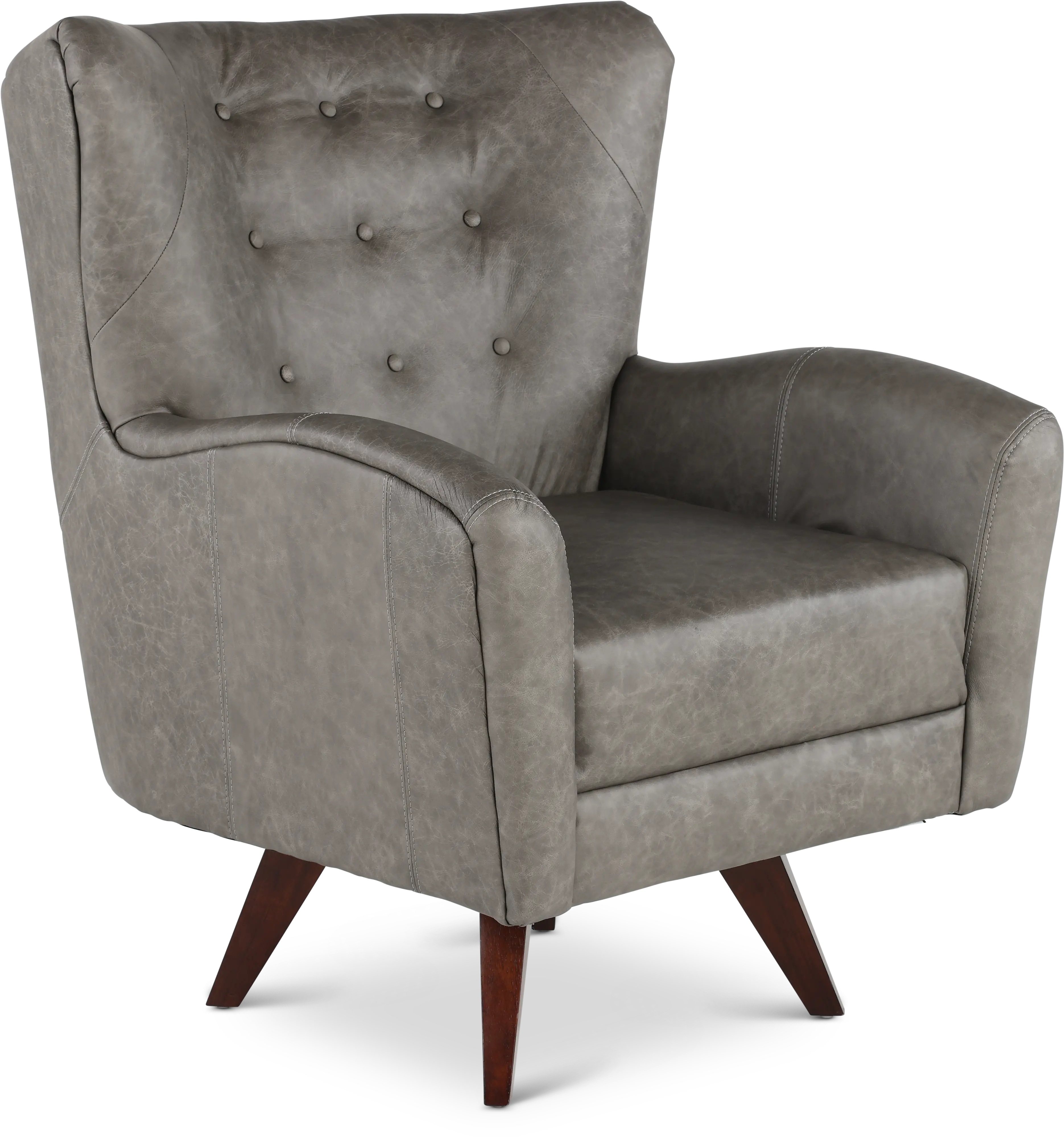 Harlow Gray Decoy Swivel Chair-1