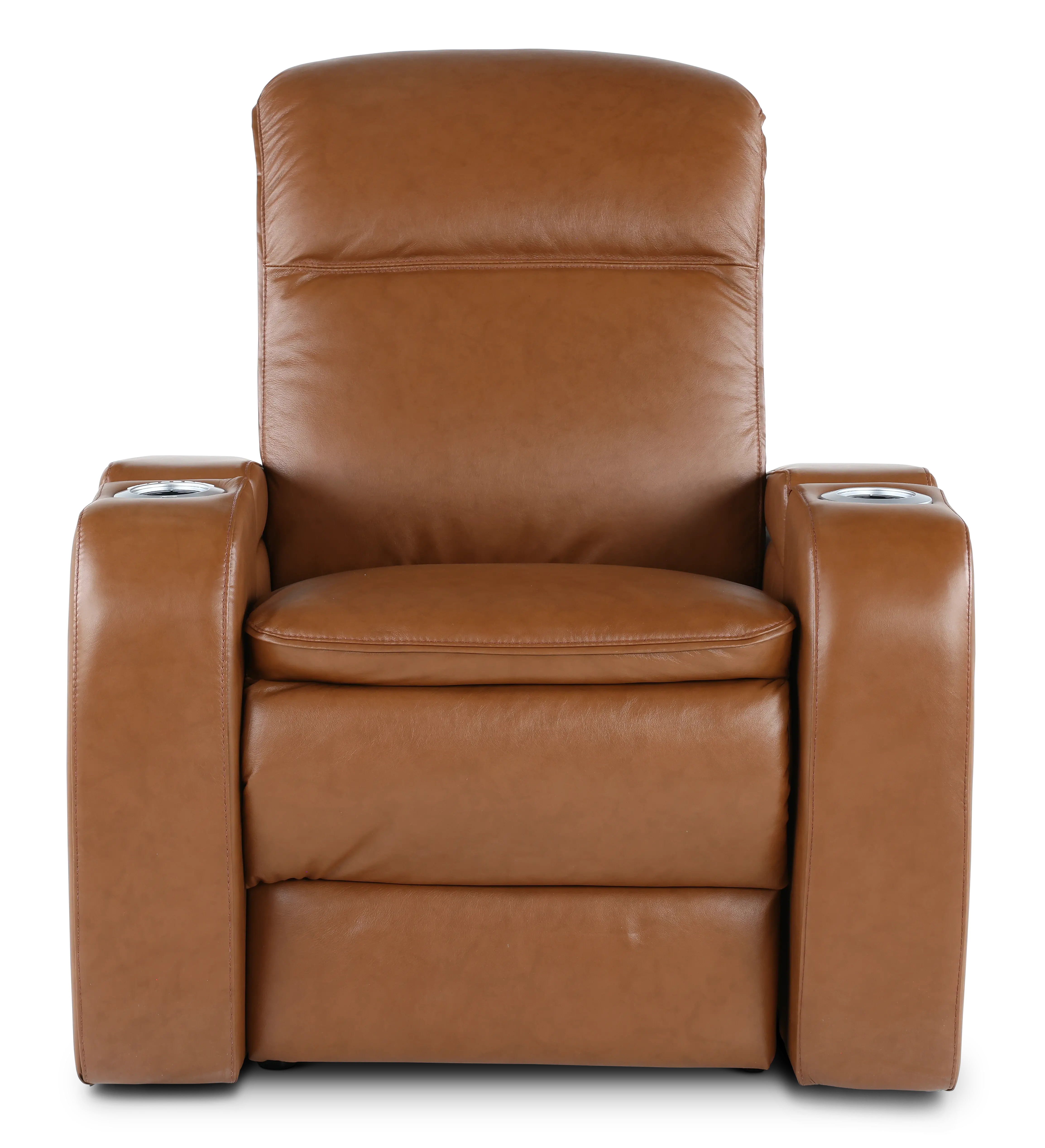 Vertex Sahara Brown Leather Power Recliner-4