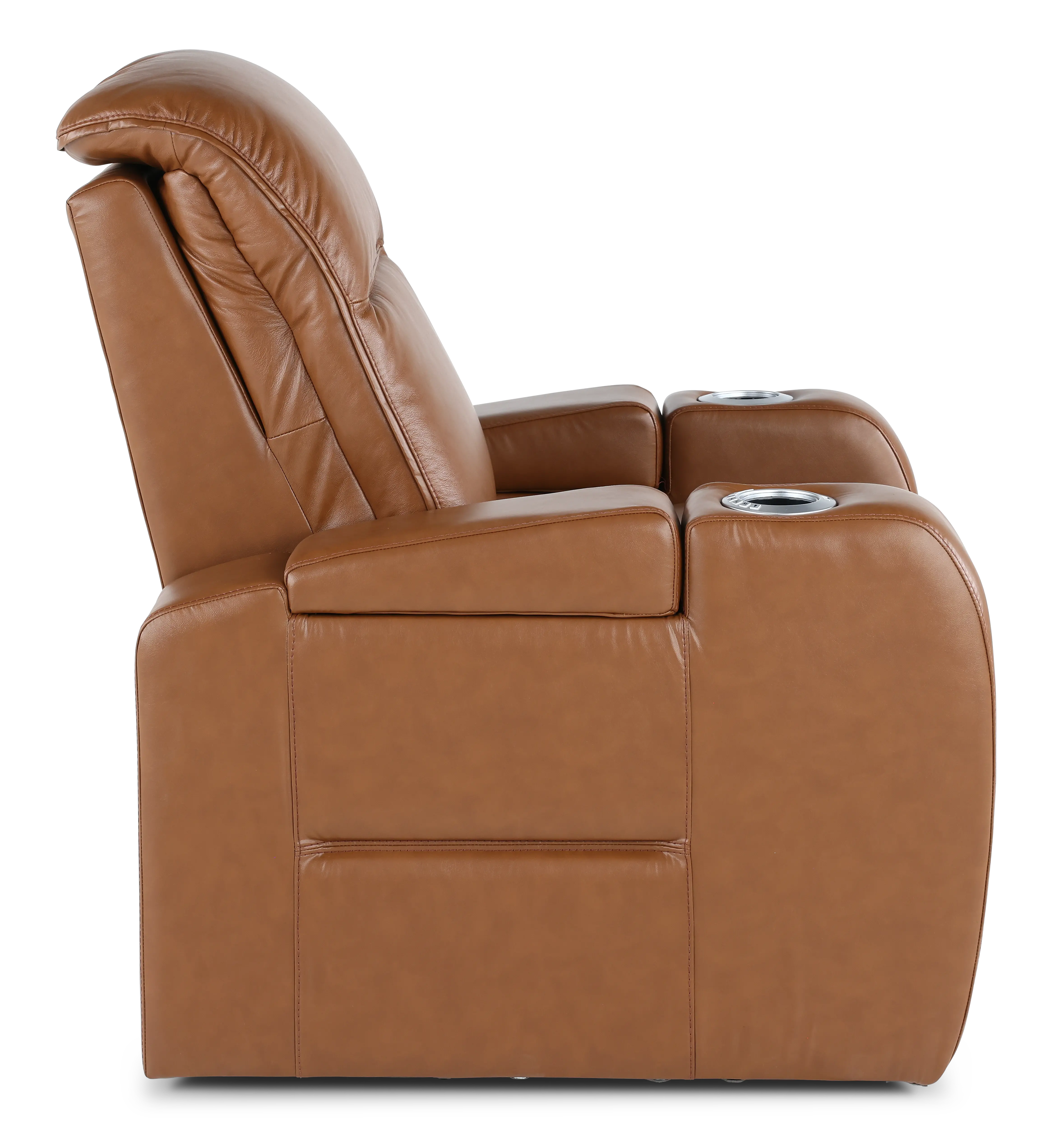 Vertex Sahara Brown Leather Power Recliner-7