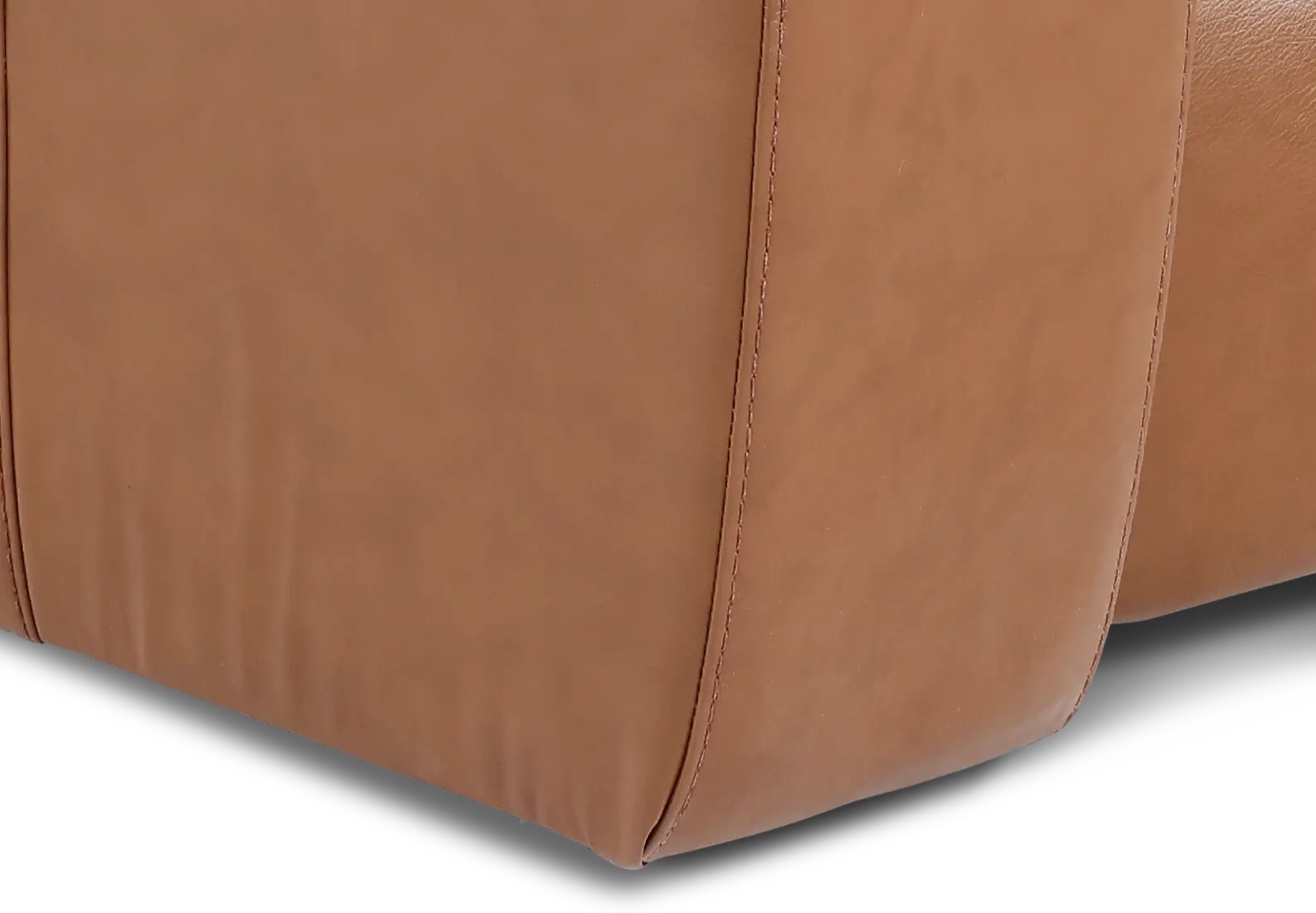 Vertex Sahara Brown Leather Power Recliner-9