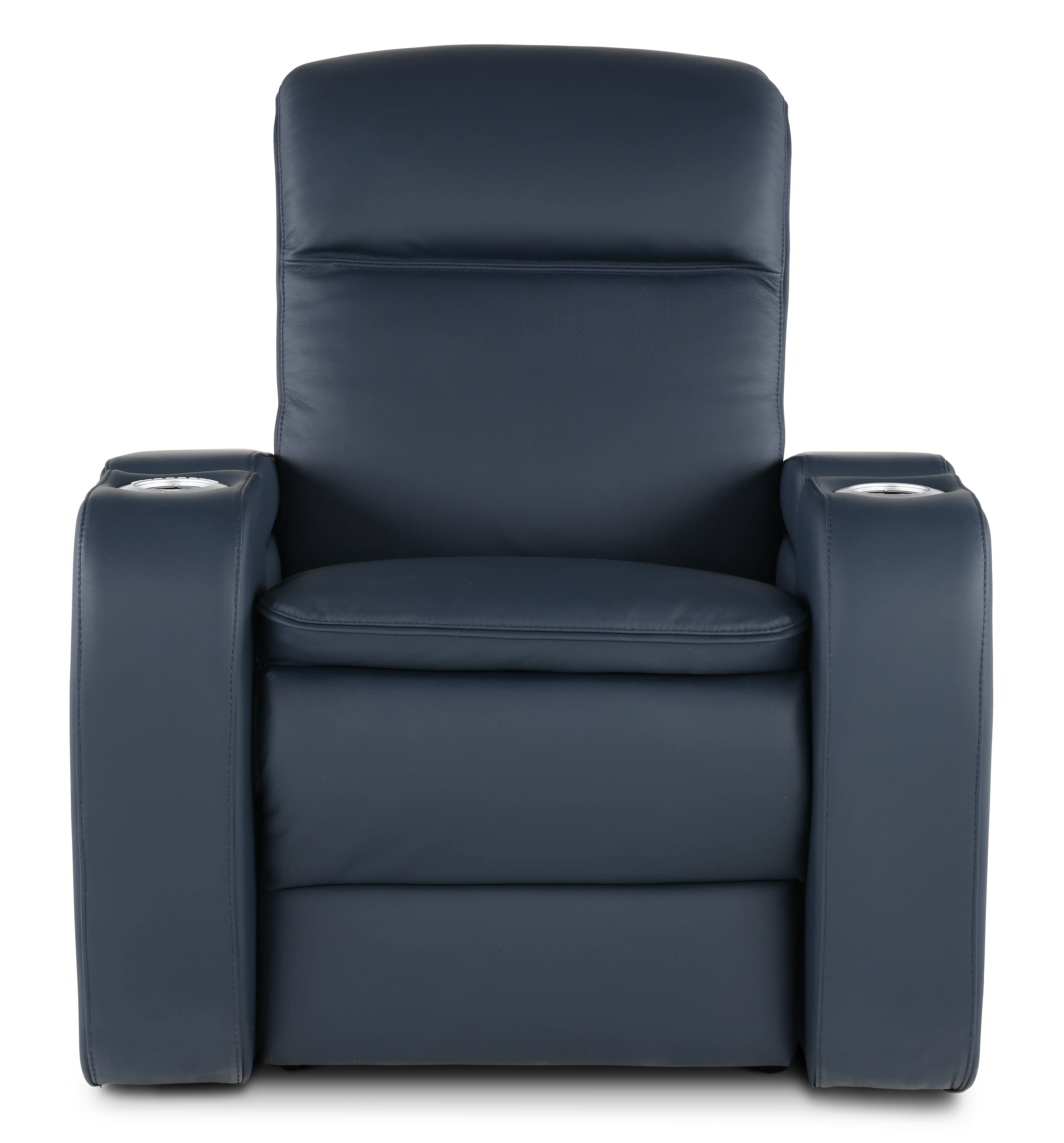 Vertex Atlantic Blue Leather Power Recliner-4
