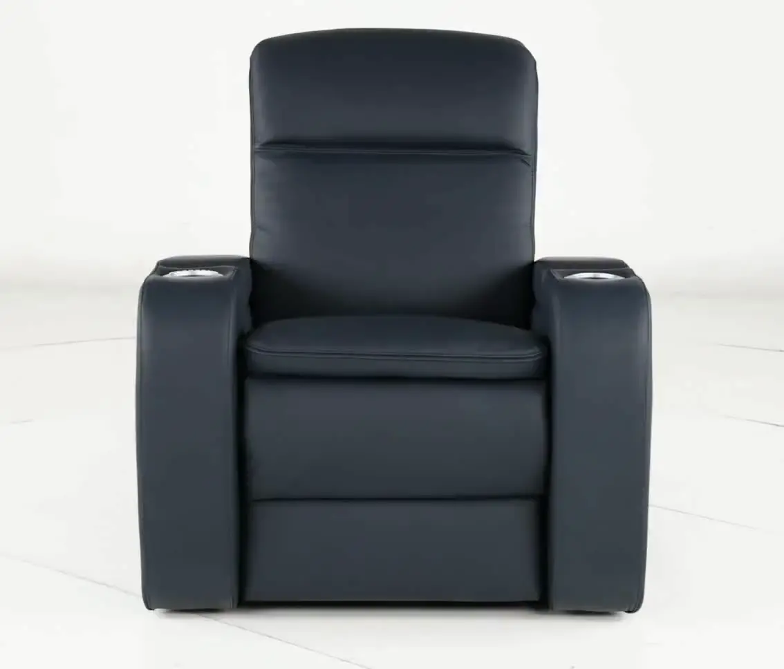 Vertex Atlantic Blue Leather Power Recliner-5