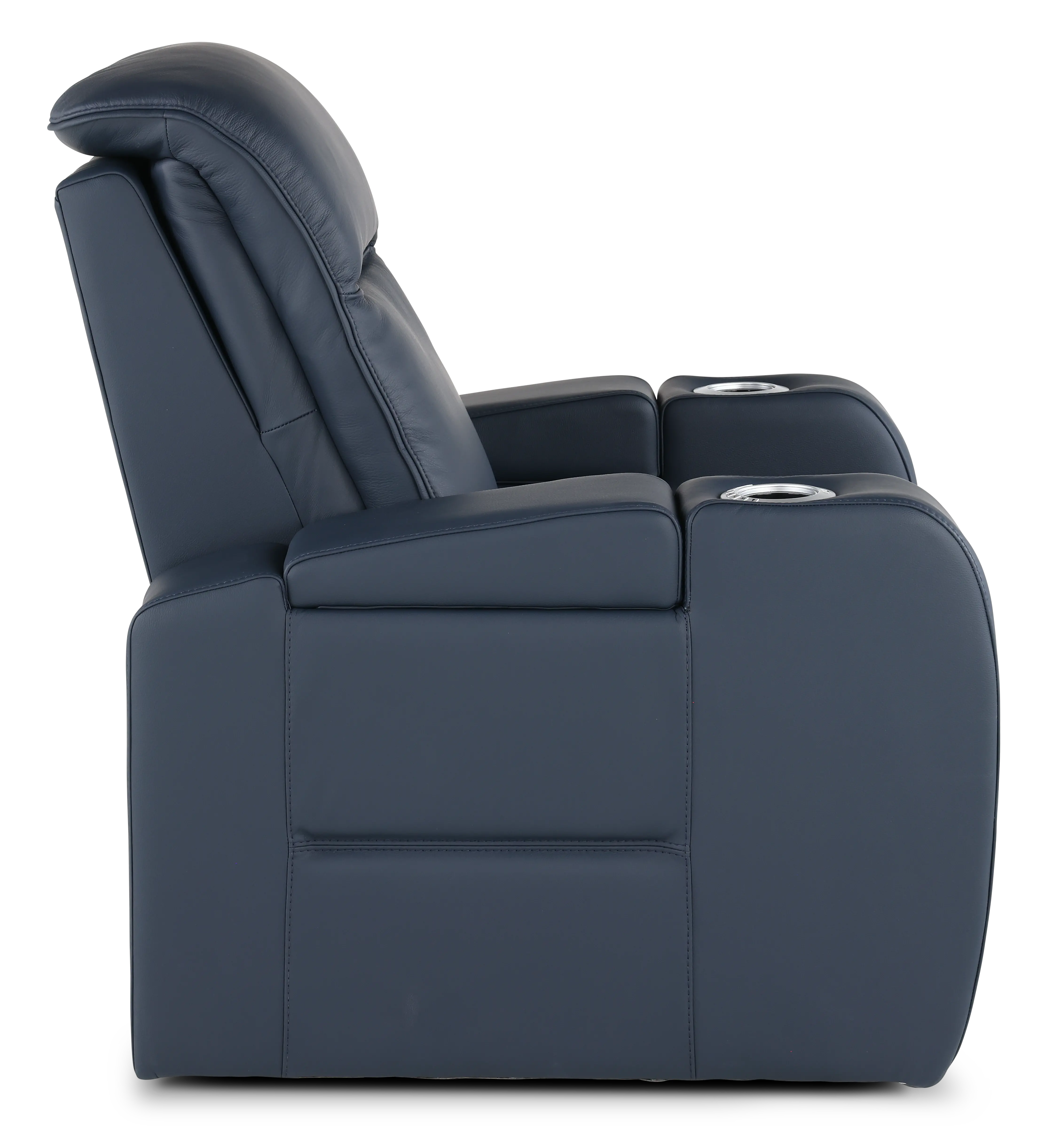 Vertex Atlantic Blue Leather Power Recliner-7