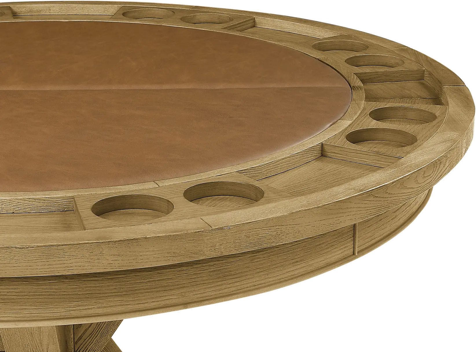Rylie Sand 48  Round Game Table with Folding Game Top-3