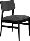 Casal Dark Gray and Black Dining Chair